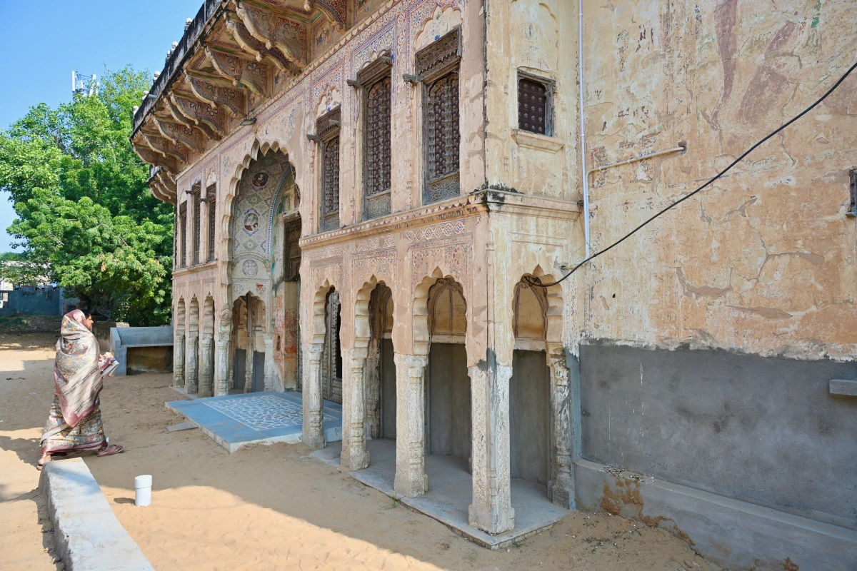 Nawalgarh, musée en plein air du Rajasthan, pendant le circuit au Rajasthan