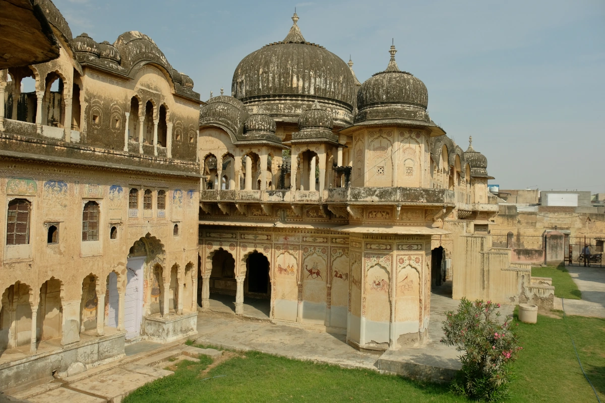 Nawalgarh, Rajasthan's open-air museum, during the Rajasthan tour