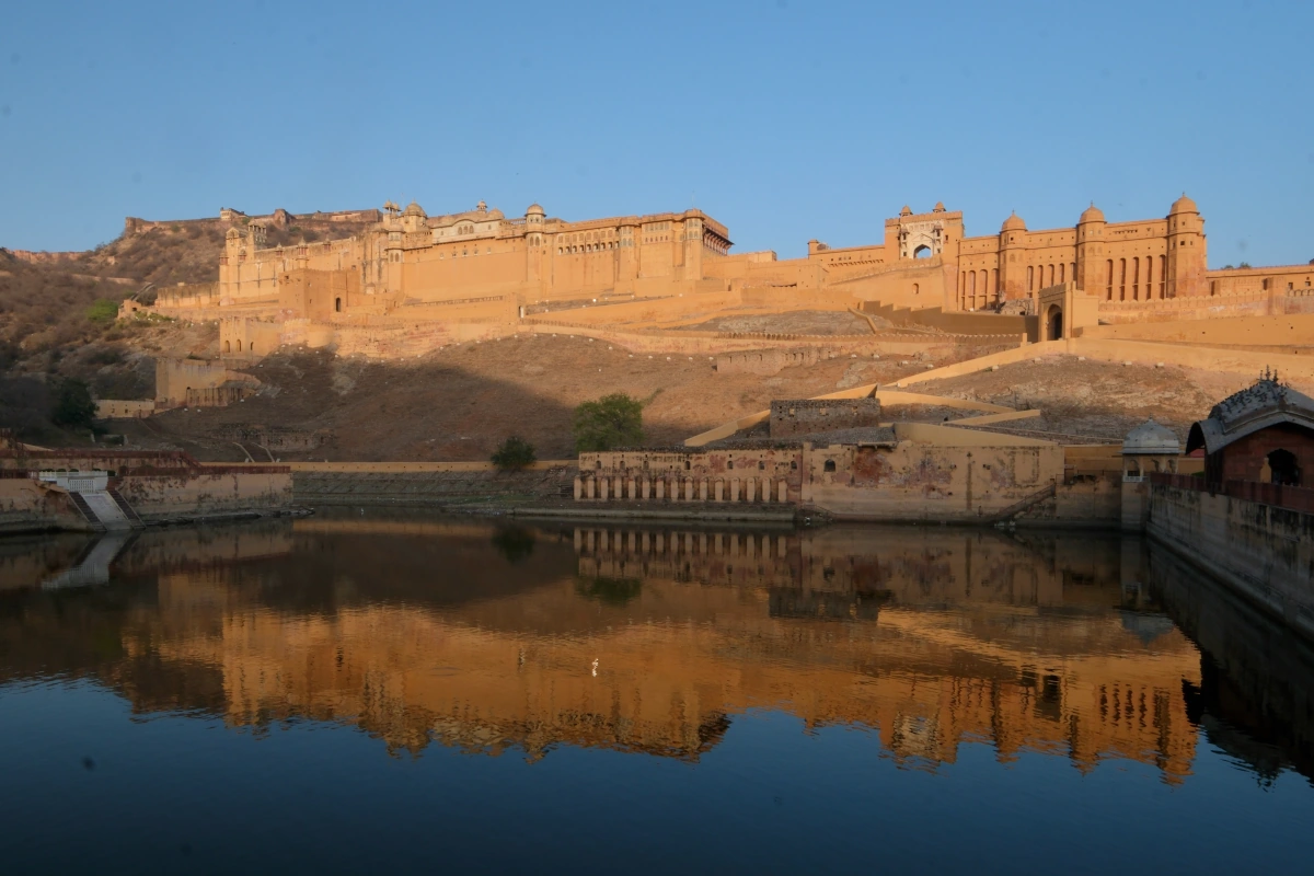Fort d'Amber à Jaipur, Rajasthan – construit en 1592, site classé au patrimoine mondial de l'UNESCO