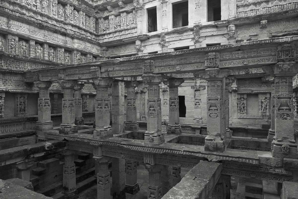 Rani ki Vav à Patan, Gujarat — puits à degrés impressionnant et site historique classé au patrimoine mondial de l’UNESCO, célèbre pour son architecture unique. 