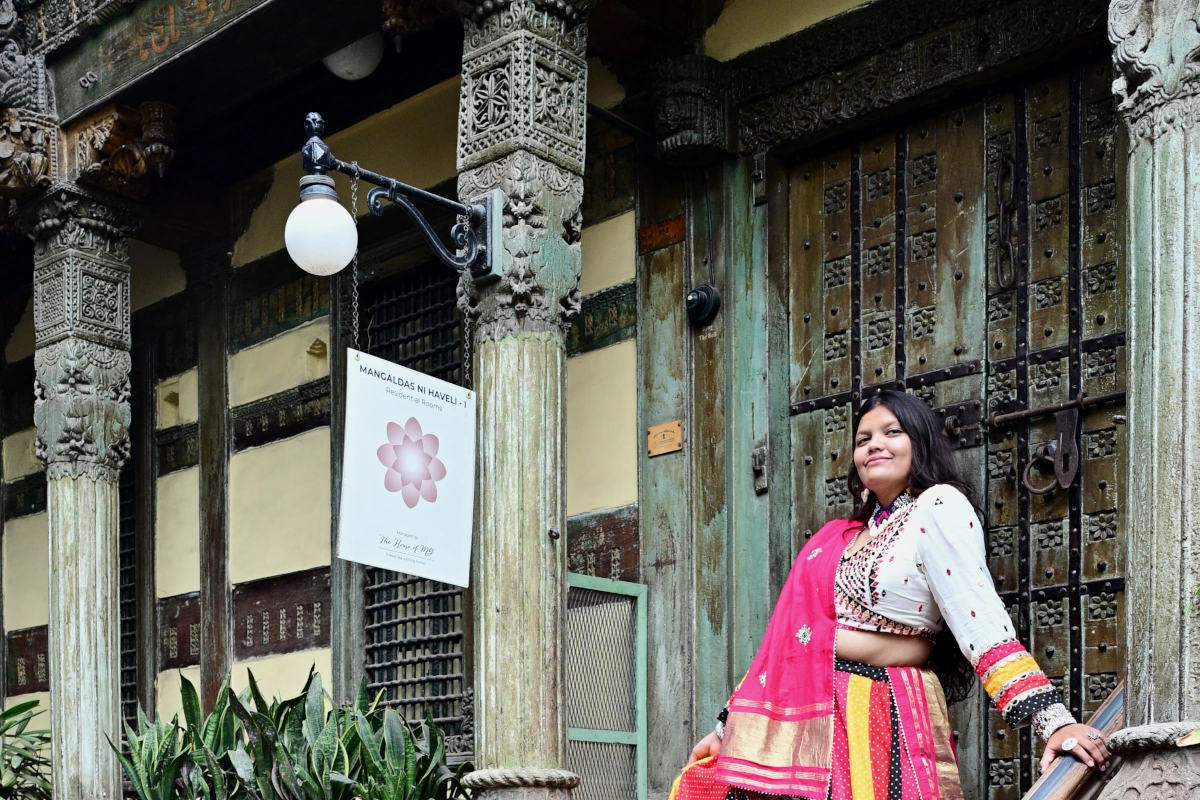 Magnifique haveli à Ahmedabad, patrimoine UNESCO, lors d’un circuit culturel au Gujarat.